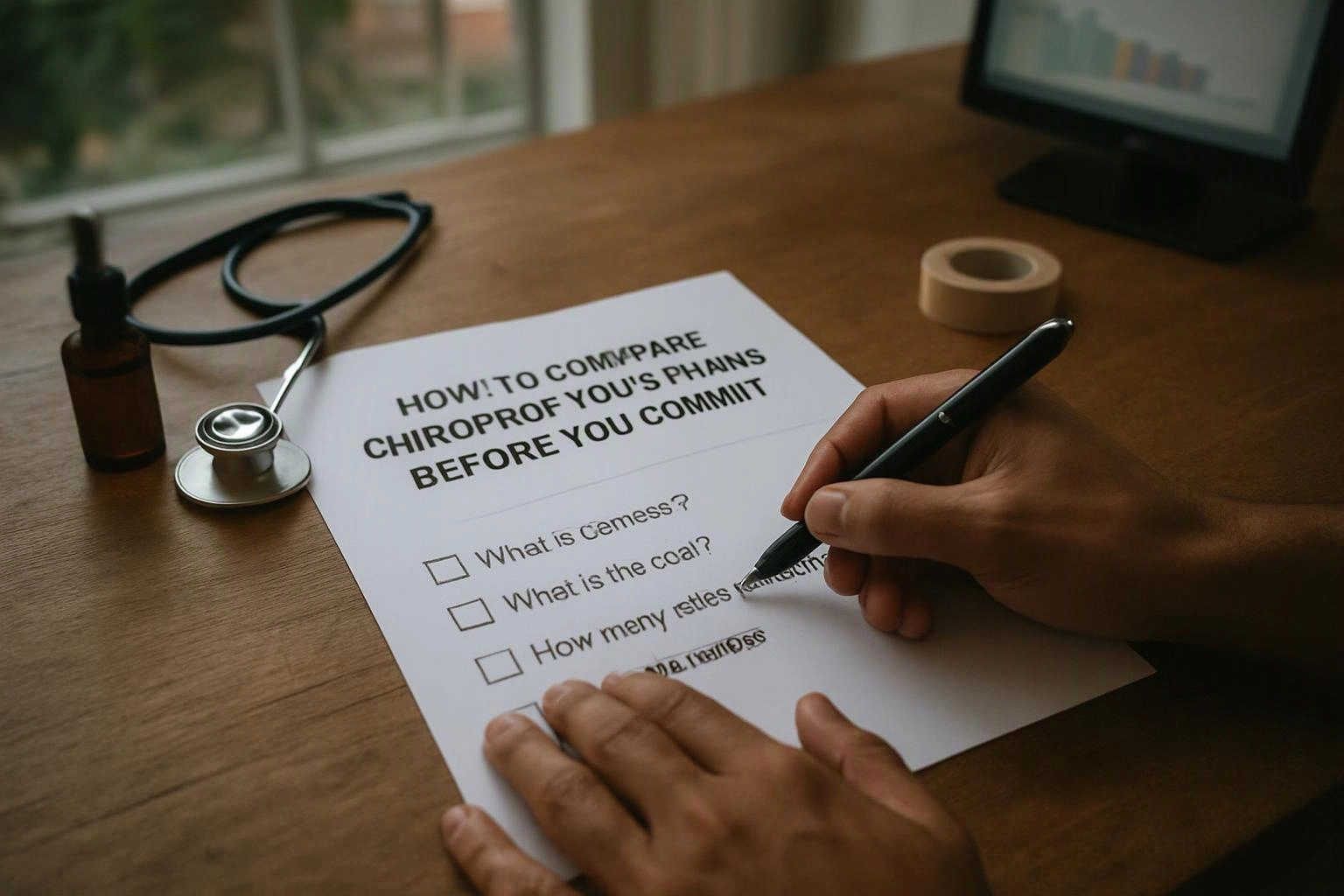 How to Compare Chiropractic Care Plans Before You Commit