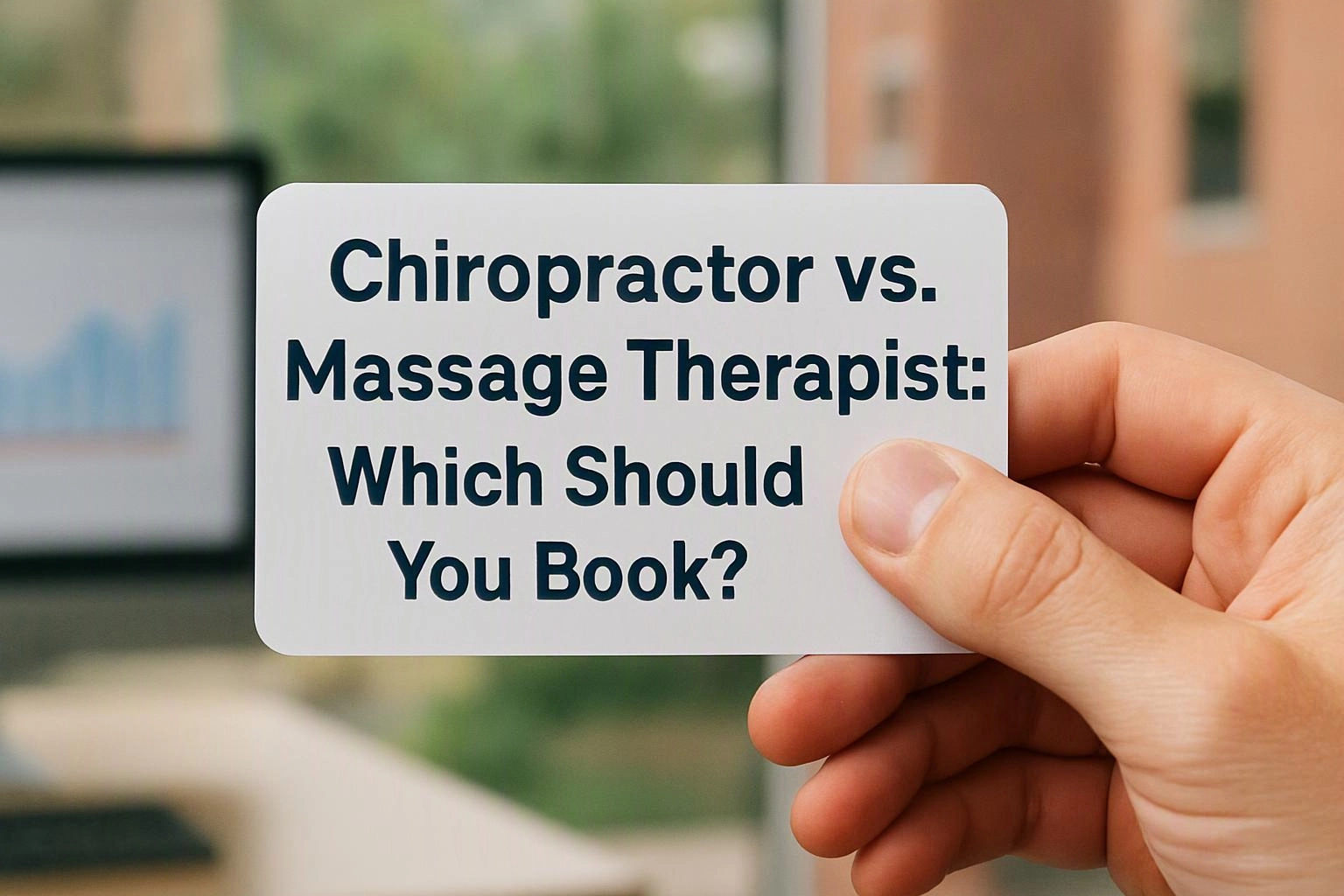 Chiropractor vs. Massage Therapist: Which Should You Book?