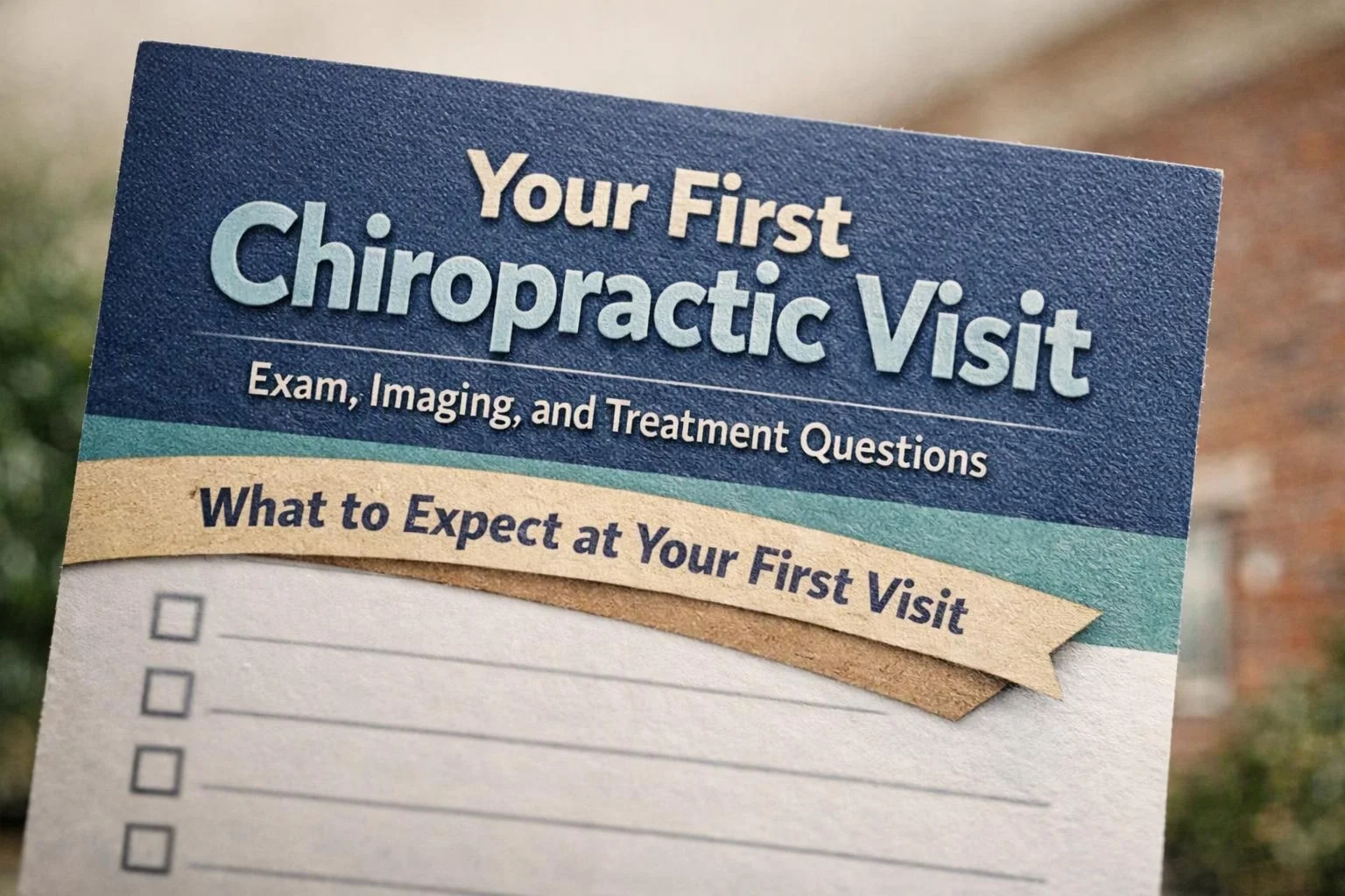Your First Chiropractic Visit: Exam, Imaging, and Treatment Questions